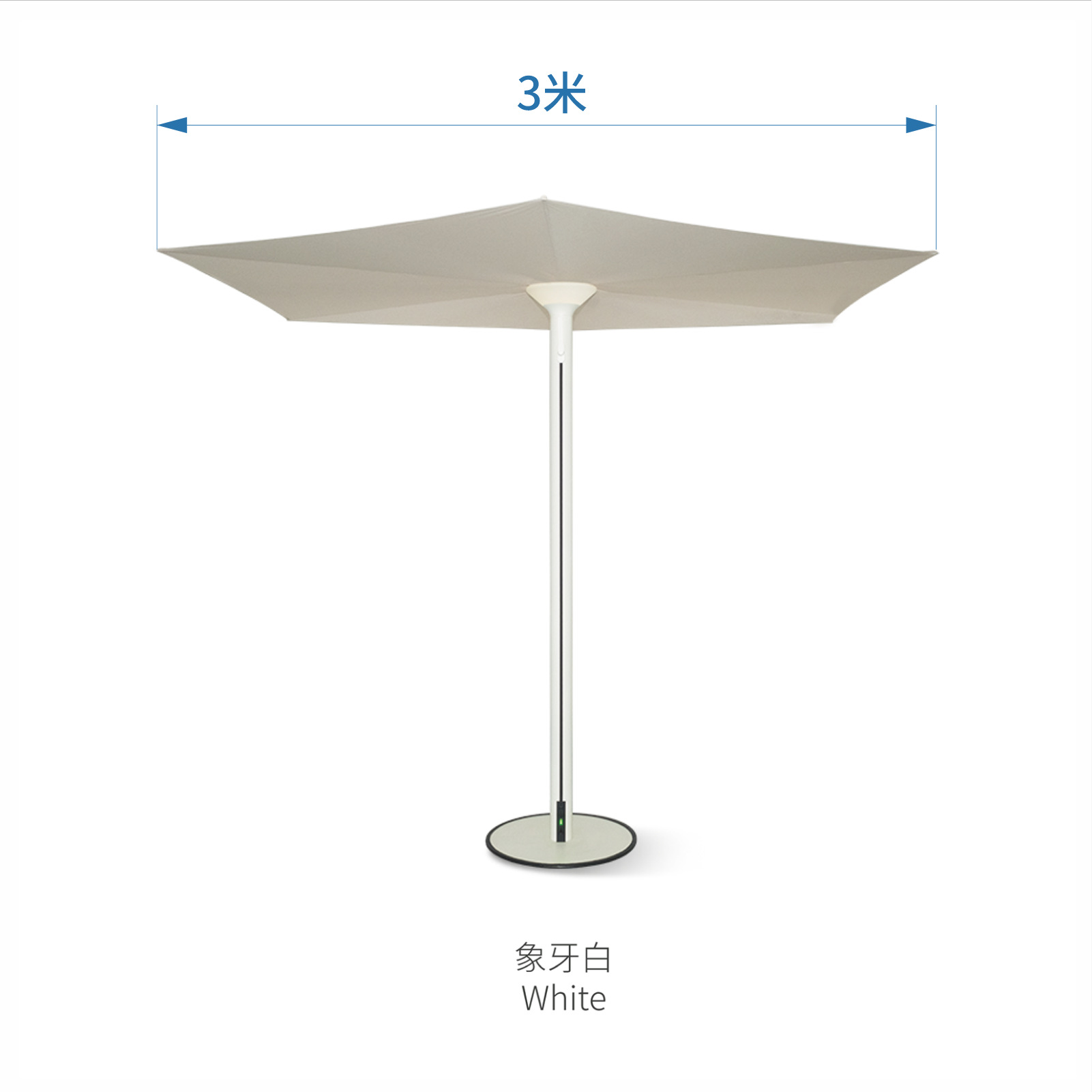 olar Powered LED Outdoor Patio Umbrella